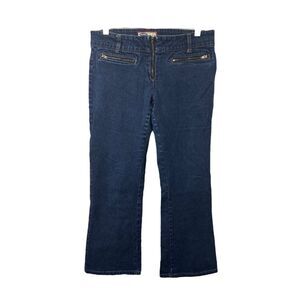 Old Navy Women's Jean’s Blue Denim Vintage Zip Pocket Bootcut Size 10 X 27